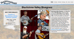 Desktop Screenshot of blackstonevalleybluegrass.com