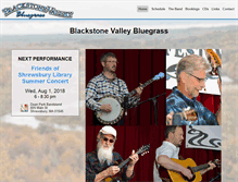 Tablet Screenshot of blackstonevalleybluegrass.com